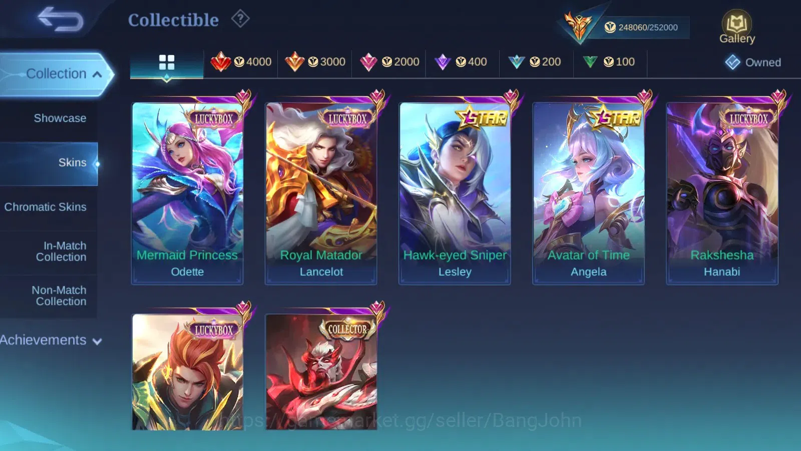 Mobile Legends: Bang Bang Accounts Hero 131|Skin 574 Legend Franco Lesley GS Lunox Va image 17