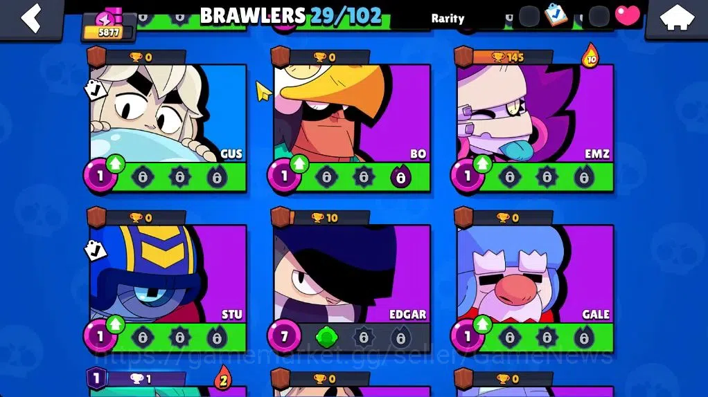 Brawl Stars Accounts 5877 Trophy|2,4K Bling|29 Brawlers 3 Max Lvl |9 Ep image 11
