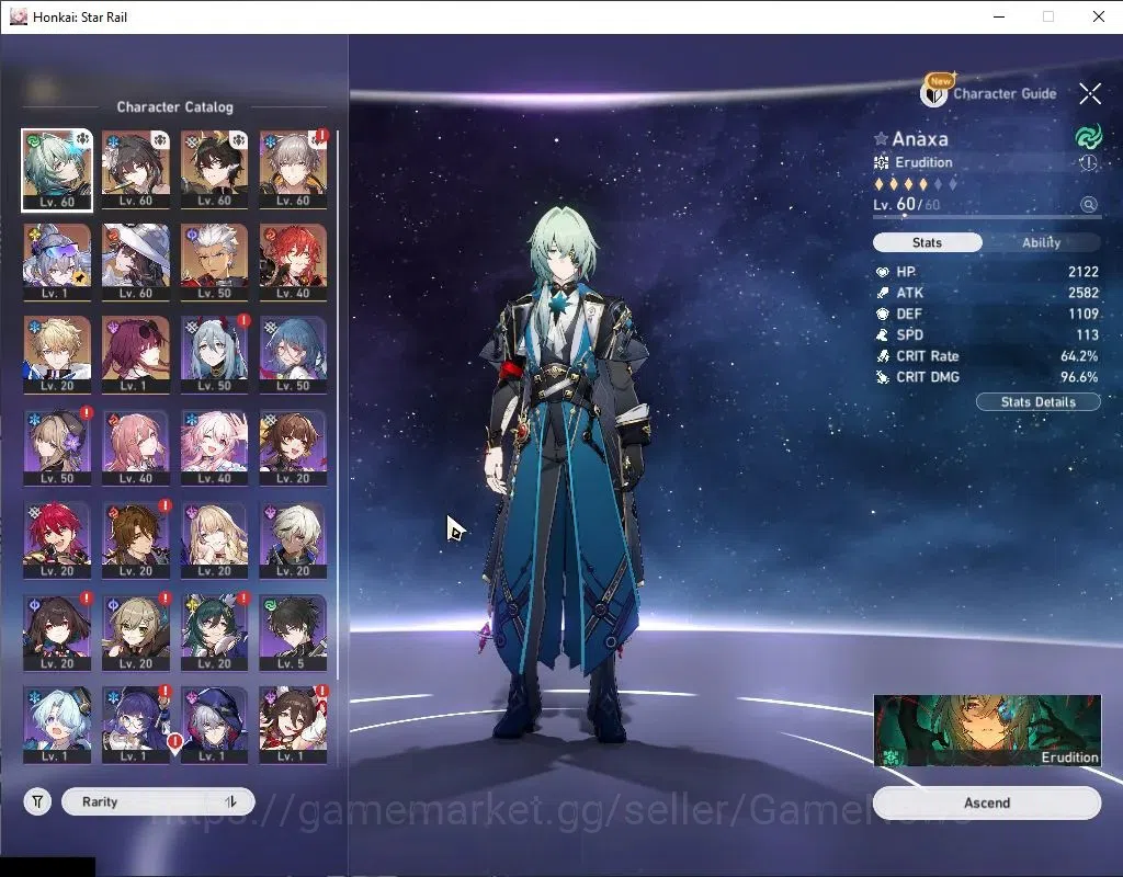 Honkai Star Rail Accounts Asia|TL 46|7 Limited|Anaxa E2+Sign,SW 999,The Dahl image 8