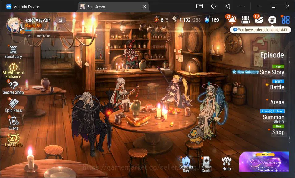 Epic Seven Accounts Mid-Tier Global Unverif |14 ML|JKise,Belian,DBSenya,SSez,FLidica,SB&Sezan,DJBasar,ETC|SS 169|Stigma 1
