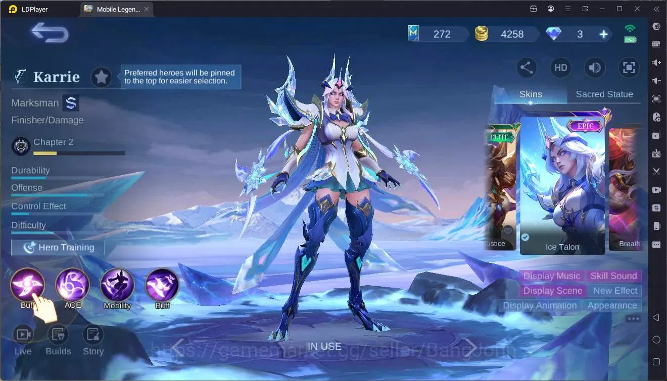 Mobile Legends: Bang Bang Accounts Global|Hero|85|Skin 95|Seasoned|Spongebob Cyclops| image 1
