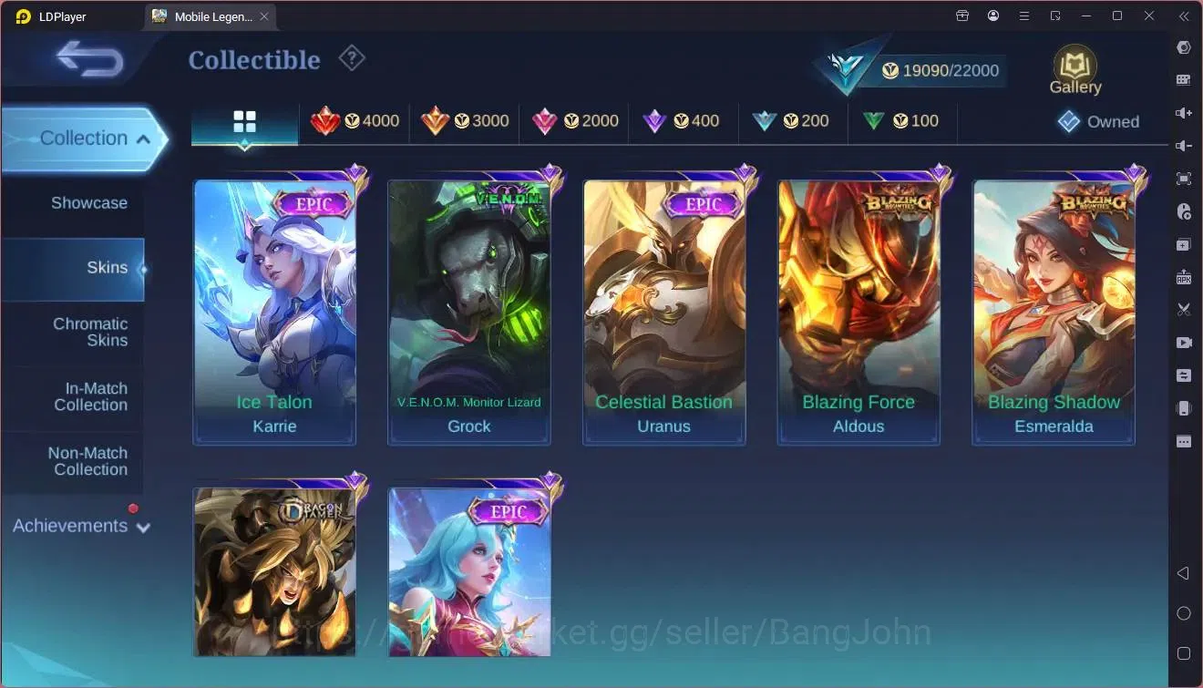 Mobile Legends: Bang Bang Accounts Global|Hero|85|Skin 95|Seasoned|Spongebob Cyclops| image 10