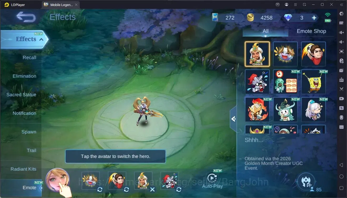 Mobile Legends: Bang Bang Accounts Global|Hero|85|Skin 95|Seasoned|Spongebob Cyclops| image 12