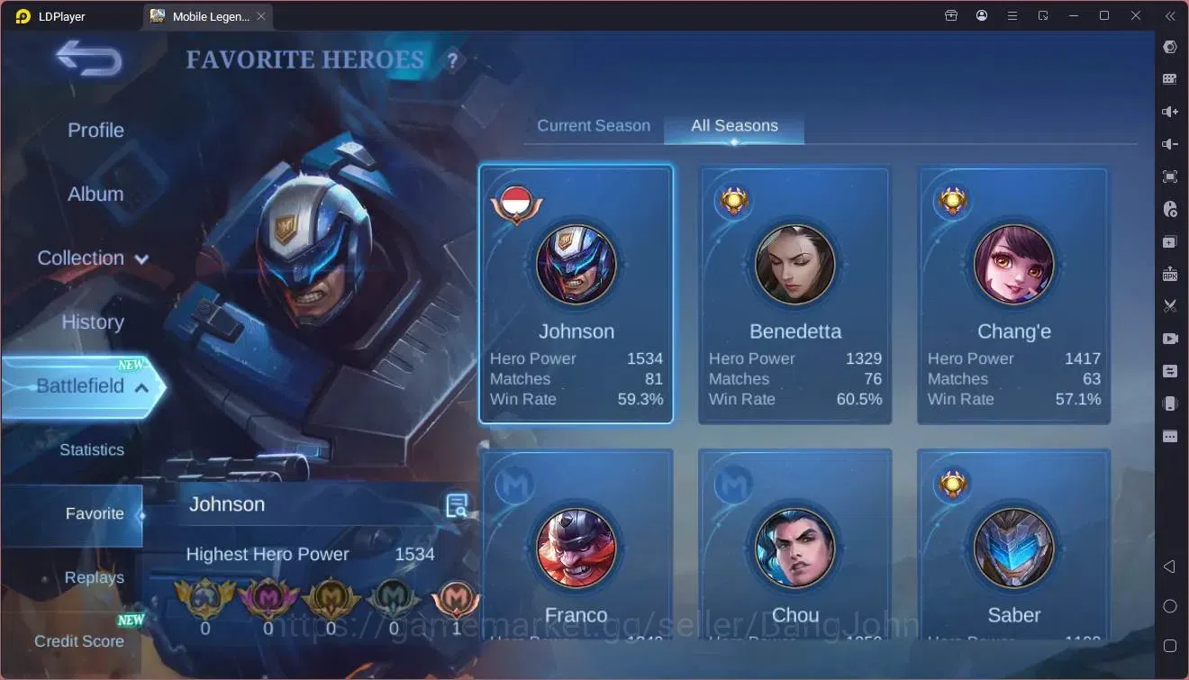 Mobile Legends: Bang Bang Accounts Global|Hero|85|Skin 95|Seasoned|Spongebob Cyclops| image 15