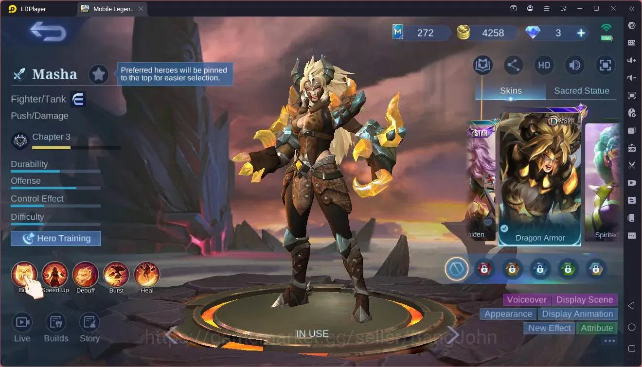 Mobile Legends: Bang Bang Accounts Global|Hero|85|Skin 95|Seasoned|Spongebob Cyclops| image 4