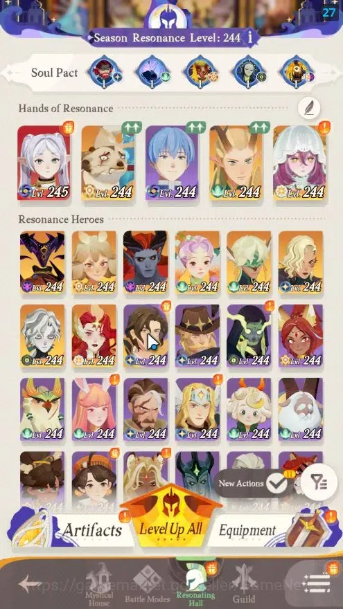 AFK Journey Accounts GLOBAL|2 Collab [Frieren,Himmel]|29 Epic[Aurora(Fr image 2