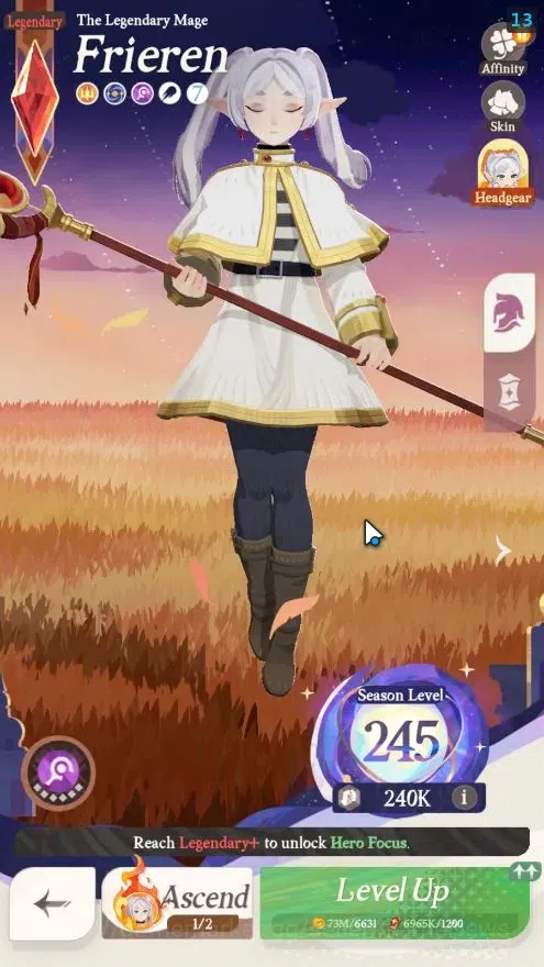 AFK Journey Accounts GLOBAL|2 Collab [Frieren,Himmel]|29 Epic[Aurora(Fr image 3