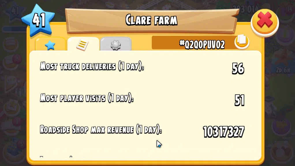 Hay Day Accounts Level 41| Barn Storage 1100 + Silo Storage 625 | 203k Coins,22 Dm |CN ON|Log Supercell ID|Take Email|Check 10