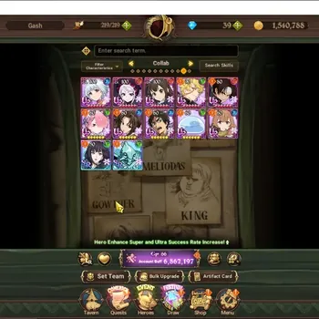 The Seven Deadly Sins: Grand Cross Accounts Endgame GLOBAL|6,8M CC|2 LR +4 UR +Many Collab|HK Escanor6/6,ZoP3/6,DKM4/6,WK