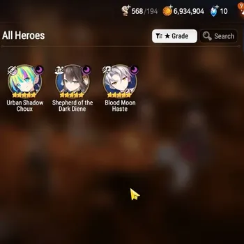 Epic Seven Accounts Limited Hero GLOBAL UnVerif|NewEra|3 ML(Shepherd Dark Diane,Blood Moon