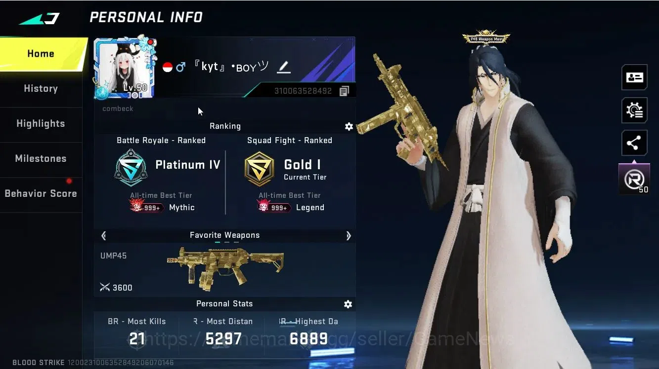 Blood Strike Accounts ASIA|ULTRA[LUCIAN,VOLT VAL,FAL,QBZ95,etc]|Collab [ image 2