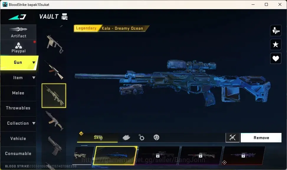 Blood Strike Accounts Others ASIA | 1 OPM Striker: Jack-Teh Strongest Hero|3 LEGENDARY GUN: M4A1, Kala, Spear|Check SS 4