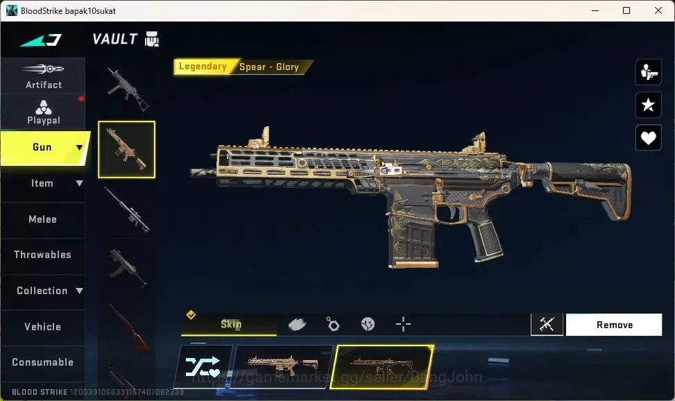 Blood Strike Accounts Others ASIA | 1 OPM Striker: Jack-Teh Strongest Hero|3 LEGENDARY GUN: M4A1, Kala, Spear|Check SS 5