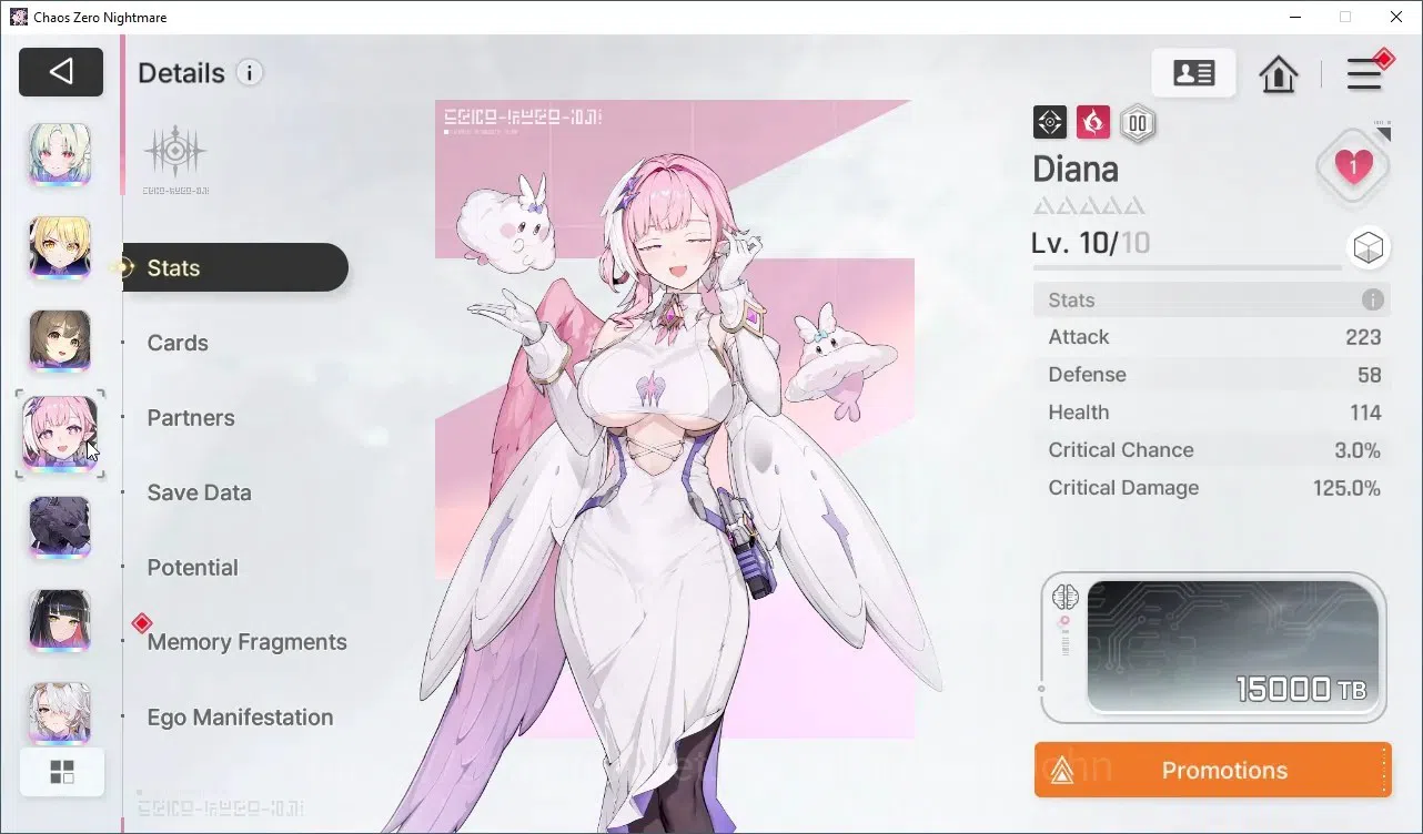 Chaos Zero Nightmare Accounts Asia Lv54 | Heidemarie EM2, MeiLin, Tiphera, Veron image 11