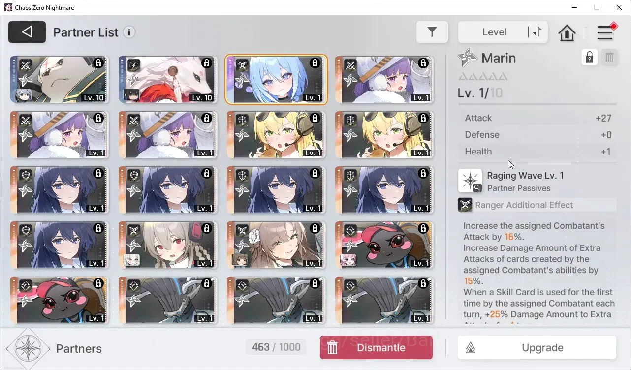 Chaos Zero Nightmare Accounts Asia Lv54 | Heidemarie EM2, MeiLin, Tiphera, Veron image 18