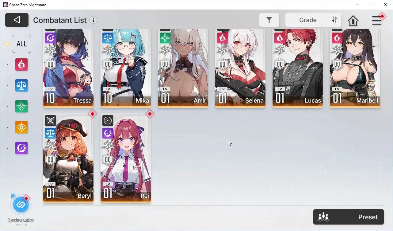 Chaos Zero Nightmare Accounts Asia Lv54 | Heidemarie EM2, MeiLin, Tiphera, Veron image 6