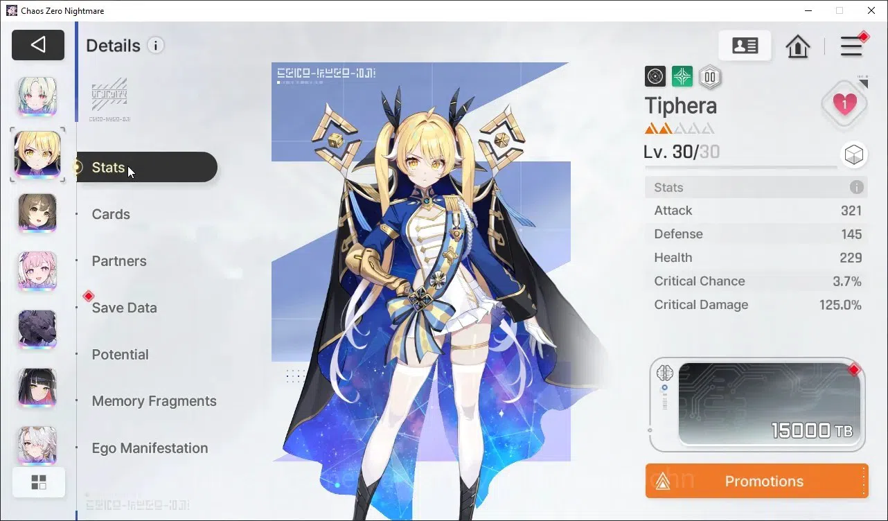 Chaos Zero Nightmare Accounts Asia Lv54 | Heidemarie EM2, MeiLin, Tiphera, Veron image 9