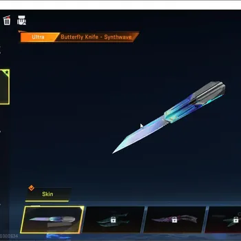 Blood Strike Accounts Starter ASIA|STARTER 1 ULTRA MELEE: Butterfly Knife - Synthwave|1 ULTRA GUN: Galil