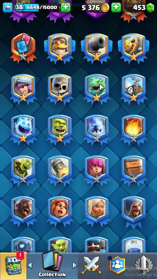 Clash Royale Accounts Lv 38|Trophy 7759|KTL 11|Limited Skin|Card 120|3 H image 13
