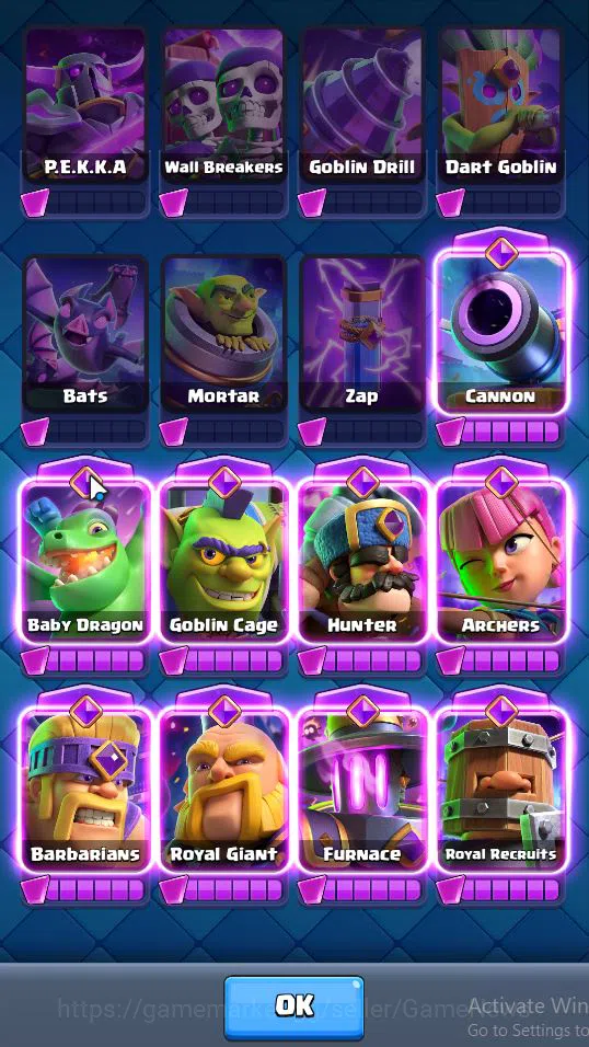 Clash Royale Accounts Lv 38|Trophy 7759|KTL 11|Limited Skin|Card 120|3 H image 17