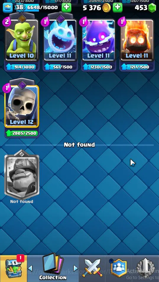 Clash Royale Accounts Lv 38|Trophy 7759|KTL 11|Limited Skin|Card 120|3 H image 2