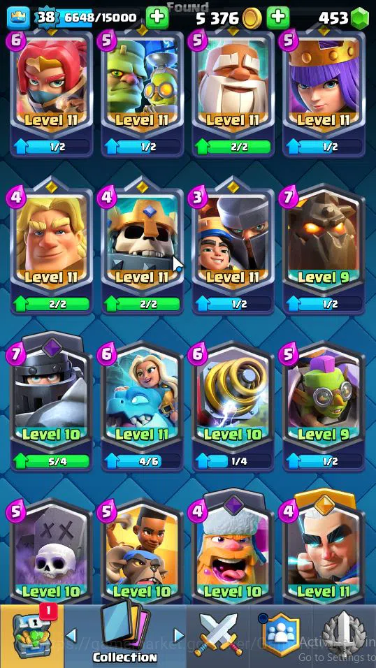 Clash Royale Accounts Lv 38|Trophy 7759|KTL 11|Limited Skin|Card 120|3 H image 9
