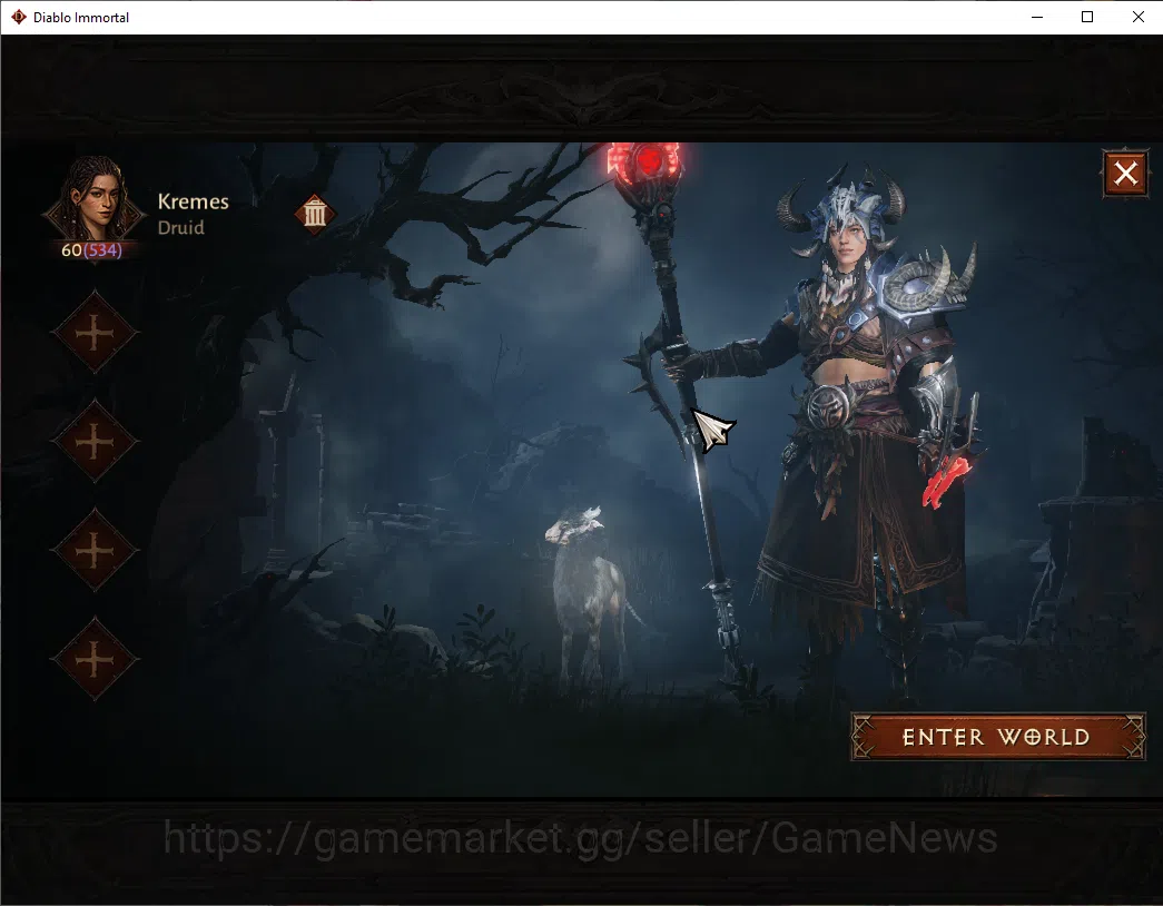 Diablo Immortal Accounts NA - High Heaven|CS ON|Lv60(534)|Druid|CR 35k|Reso image 1