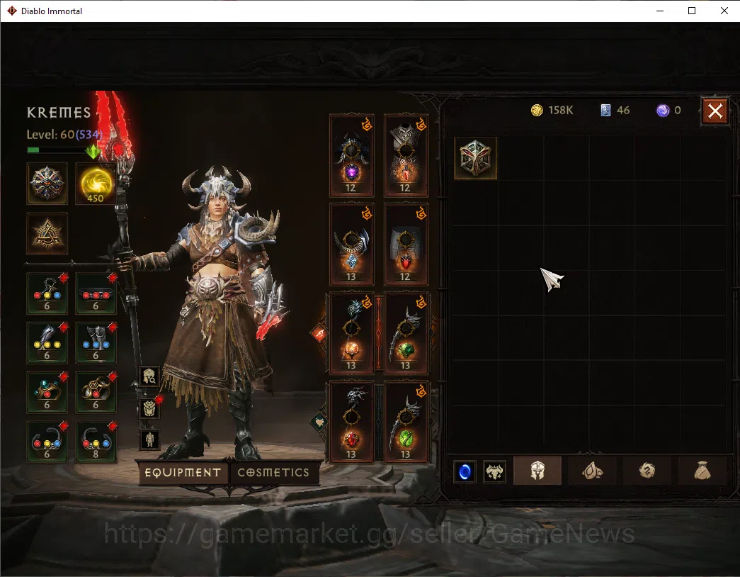Diablo Immortal Accounts NA - High Heaven|CS ON|Lv60(534)|Druid|CR 35k|Reso image 5