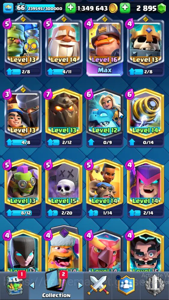 Clash Royale Accounts Lvl 66|Trophy 10324|KTL 15|Limited Skin|Card 121|1 image 13