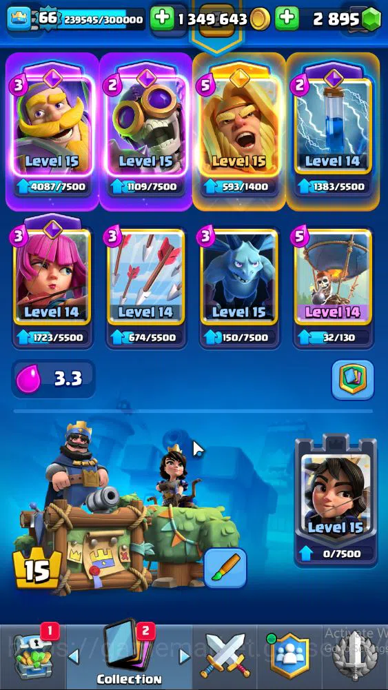 Clash Royale Accounts Lvl 66|Trophy 10324|KTL 15|Limited Skin|Card 121|1 image 4