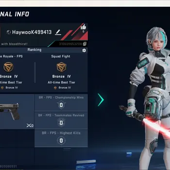 Blood Strike Accounts Starter ASIA|Ultra Melee:Lightblade-DarkForce|1 Collab Gun [AOT]|1 Ultra & 3 Legendary Gun|1
