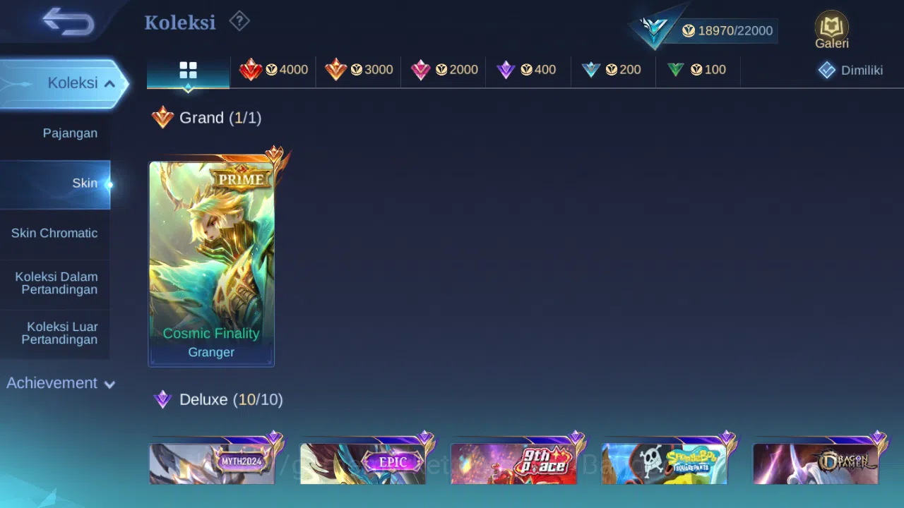 Mobile Legends: Bang Bang Accounts Others Hero 71 Skin 81 | Prime Granger | Create Luoyi | Lightborn Harith | Dtamer Lance 2