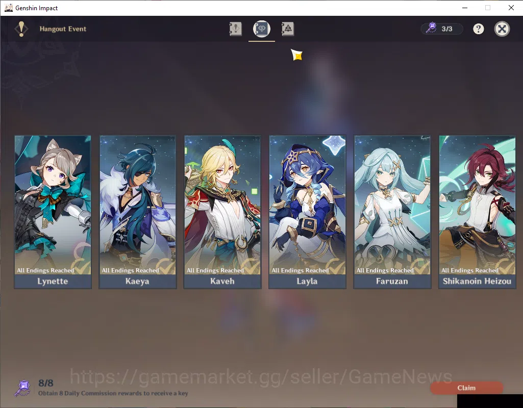 Genshin Impact Accounts ASIA|AR 59|9 Limited+2(*5Wep)|ChascaC1+Sign,Linnea image 14