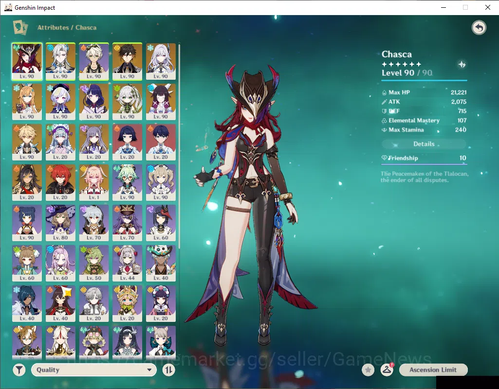 Genshin Impact Accounts ASIA|AR 59|9 Limited+2(*5Wep)|ChascaC1+Sign,Linnea image 3