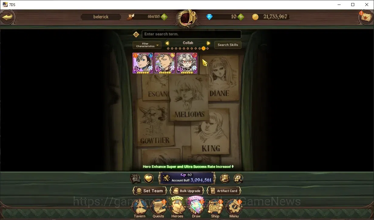 Buy The Seven Deadly Sins: Grand Cross Accounts - GLOBAL | 3M CC