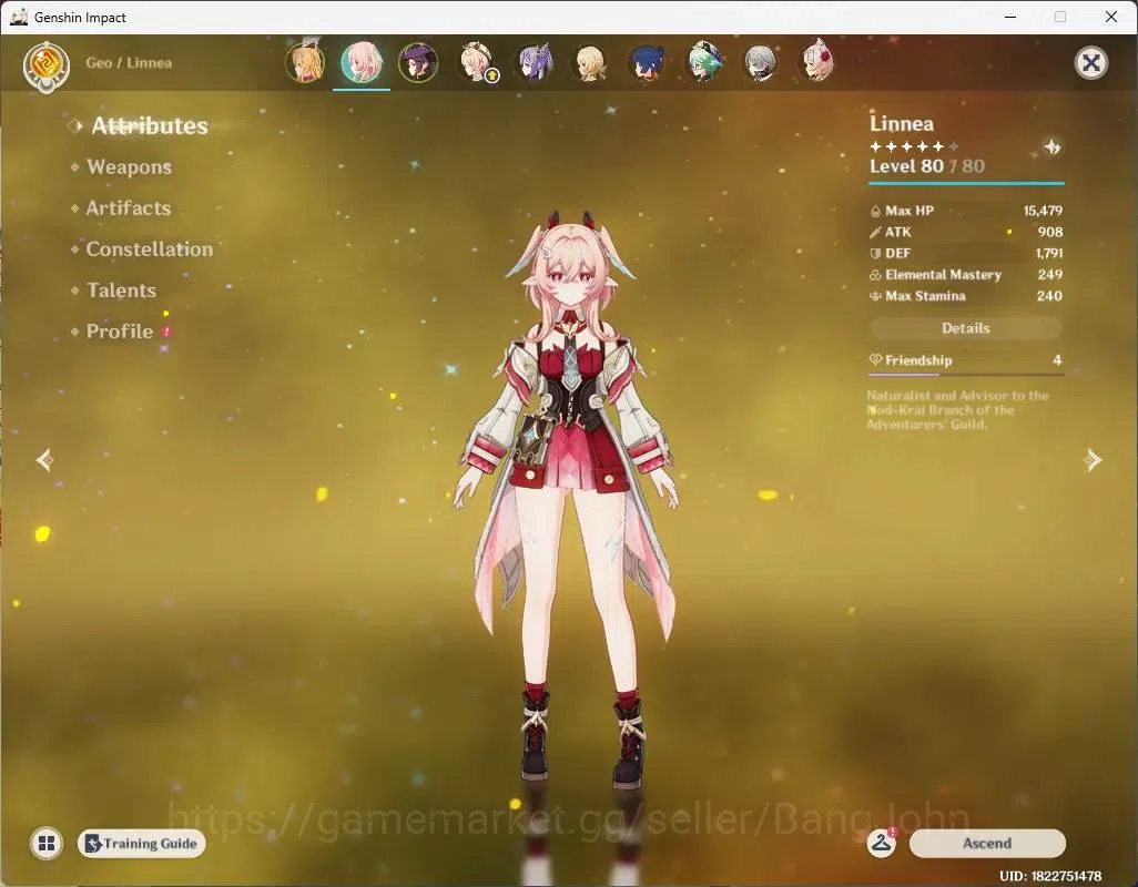 Genshin Impact Accounts Asia | AR 45|3 limit (Skirk,Escoffier,Linnea)|1(*5 image 6