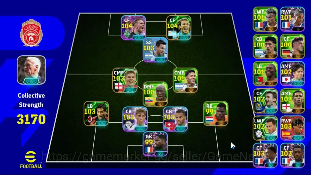 eFootball Accounts Others Android|National Team Pack France|Epic Diego Forlan,Gerrard,Serginho,Show Time Viktor 1