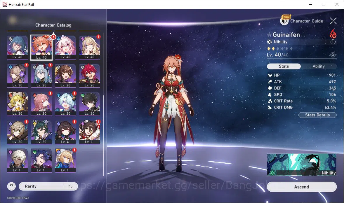 Honkai Star Rail Accounts [ASIA] TL 45 | 14 Limit | Feixiao | Topaz & Numby  image 12