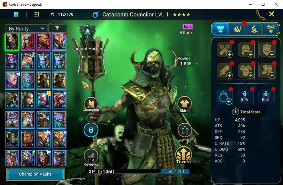 Raid: Shadow Legends Accounts Lv48 491K Power|22 Legendary(Xenomorph,Ninja,Alice image 4