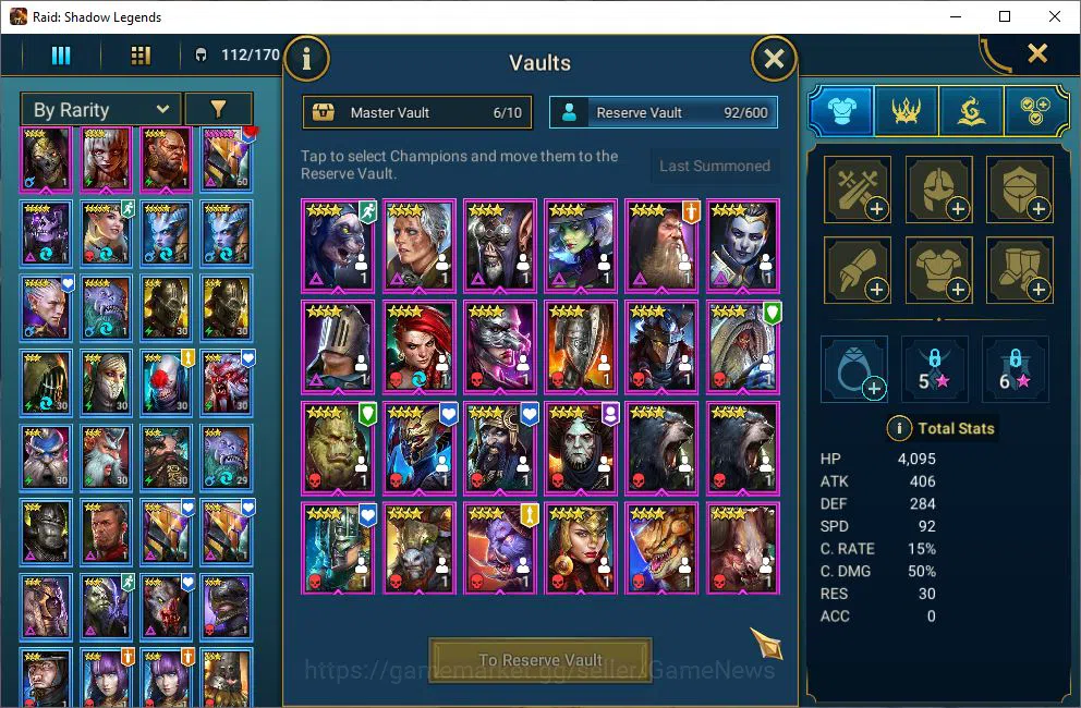 Raid: Shadow Legends Accounts Lv48 491K Power|22 Legendary(Xenomorph,Ninja,Alice image 6