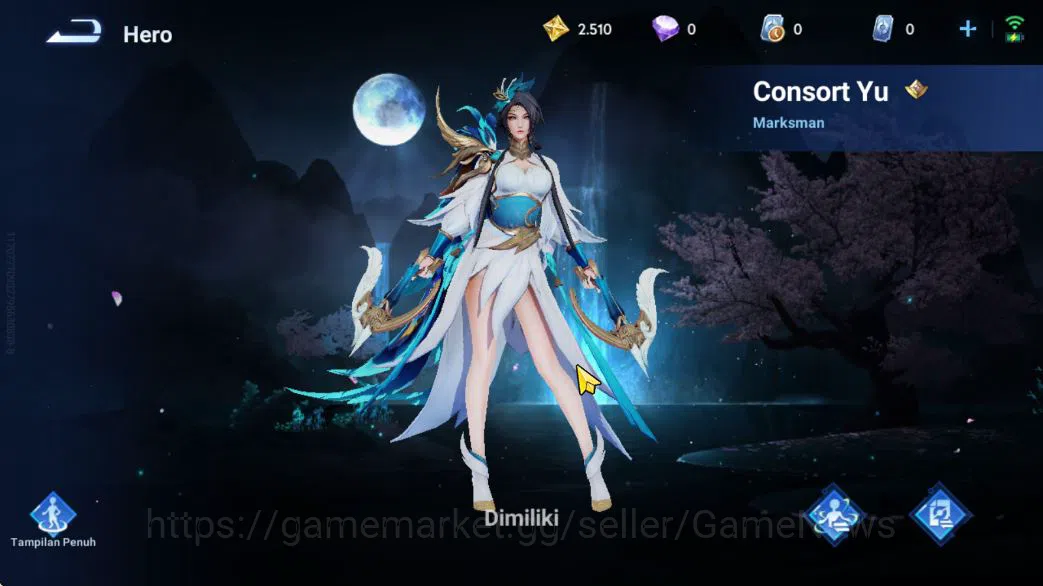 Honor of Kings Accounts Smurf Hero 14 Skin 3|Fresh Starter| (Consort Yu Legend) [Hou Yi Rare] Milady,SNK 2|Log 3