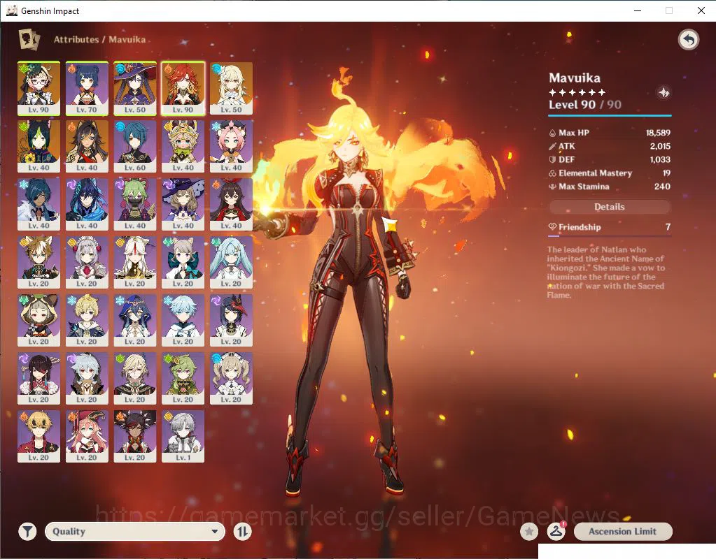 Genshin Impact Accounts Mid Game ASIA|AR 55|2 Limited + 1(*5Weapon)|| Emilie +C5,Mavuika |MC Female|Take Mail|CheckSS(GI4915) 3