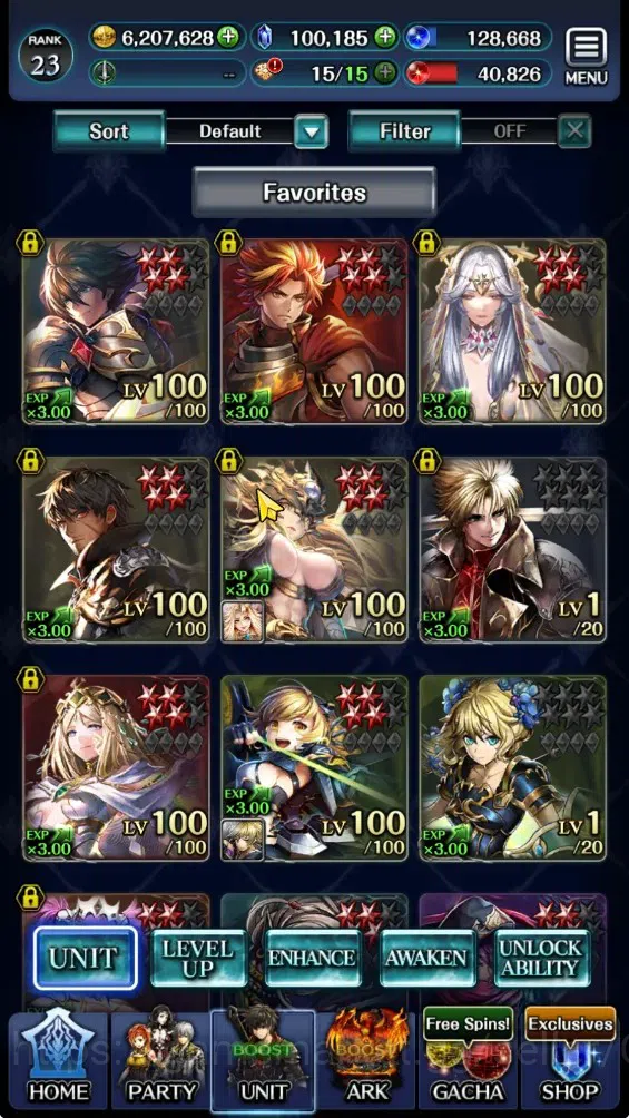 Last Cloudia Accounts Mid‑Game GLOBAL|Rank 23|100k Crystal|Collab BF (OK Ark,FG Vargas)|TopTierUnit (G Lilaha,KoG Mauna,SM 1