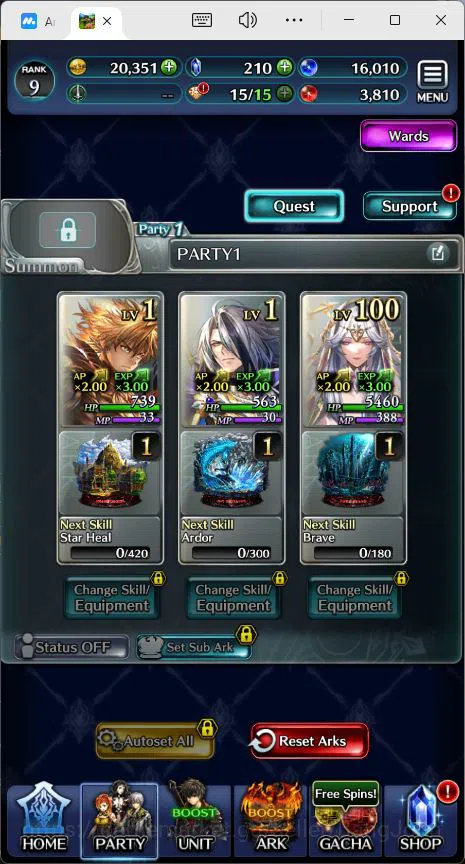 Last Cloudia Accounts GLOBAL|Rank 9|Collab Swordsman,Mia|Other Unit MBRe image 10