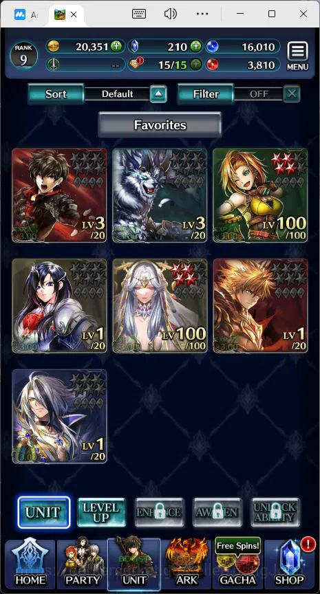 Last Cloudia Accounts GLOBAL|Rank 9|Collab Swordsman,Mia|Other Unit MBRe image 11