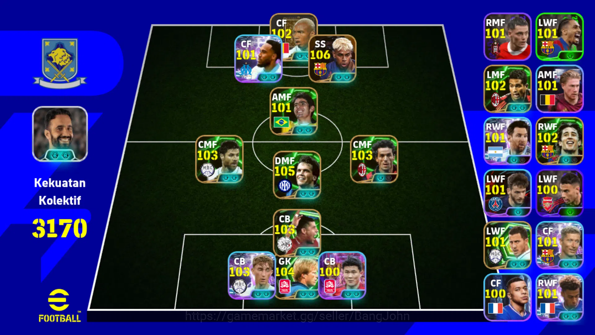 eFootball Others Power 3170 | Yamal Balon Dor | Kim min jae | Okhan image 1