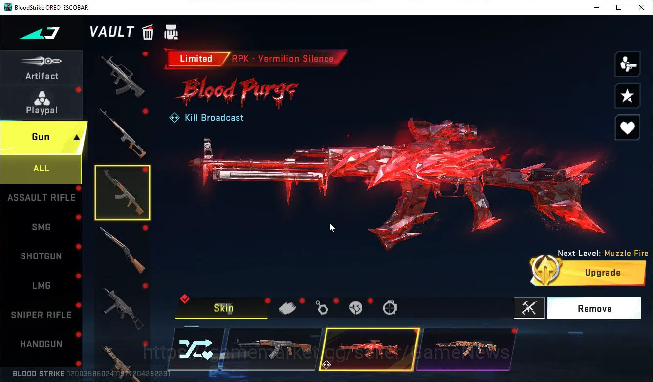Blood Strike Accounts ASIA|ETERNAL Lv2 UZI-StarChsr+Scythe-Luna,Collab 7 image 11