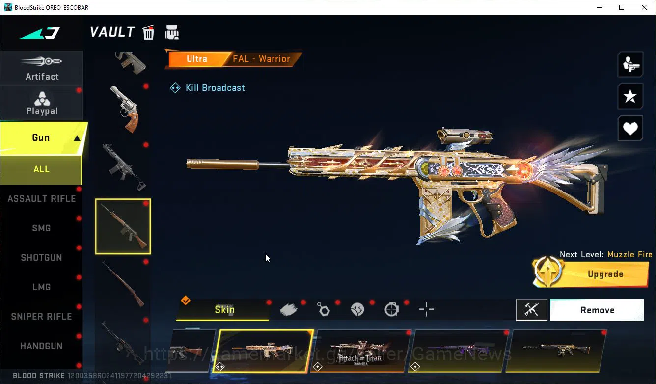 Blood Strike Accounts ASIA|ETERNAL Lv2 UZI-StarChsr+Scythe-Luna,Collab 7 image 14