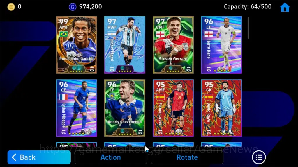 eFootball Accounts Legends & Iconic Players Android|BigTime Ronaldinho G,Epic S.Gerrard,Andriy S,ShowTime TFFC26 4