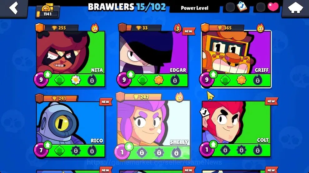 Brawl Stars Accounts 1141 Trophy|15 Brawlers 6 Epic [Edgar,Emz,Etc]|6 S image 5
